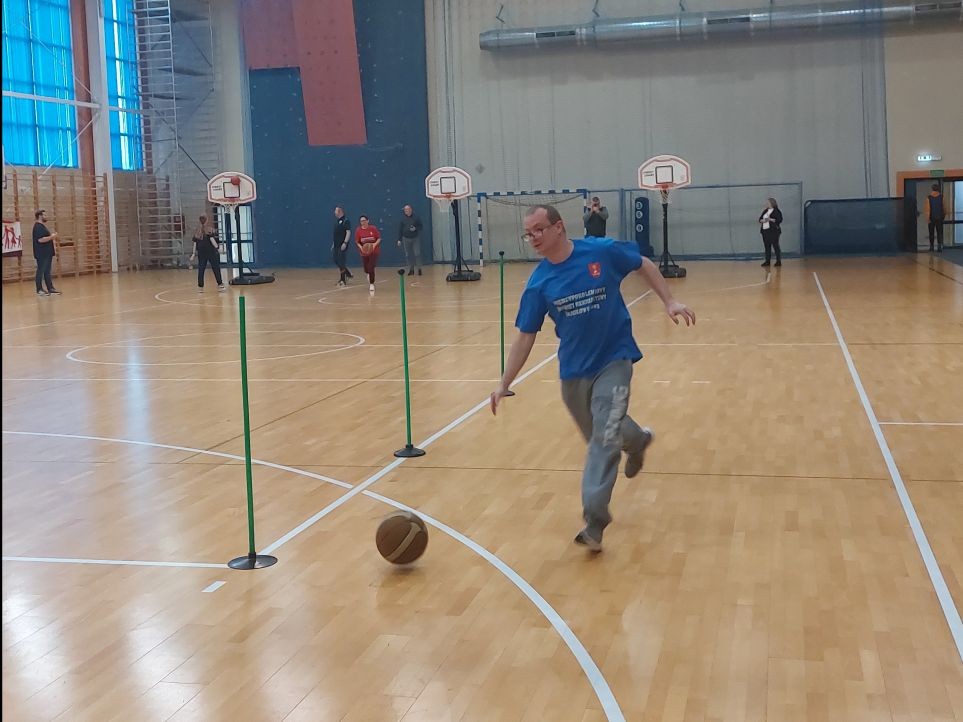 Uczestnik turnieju podczas gry