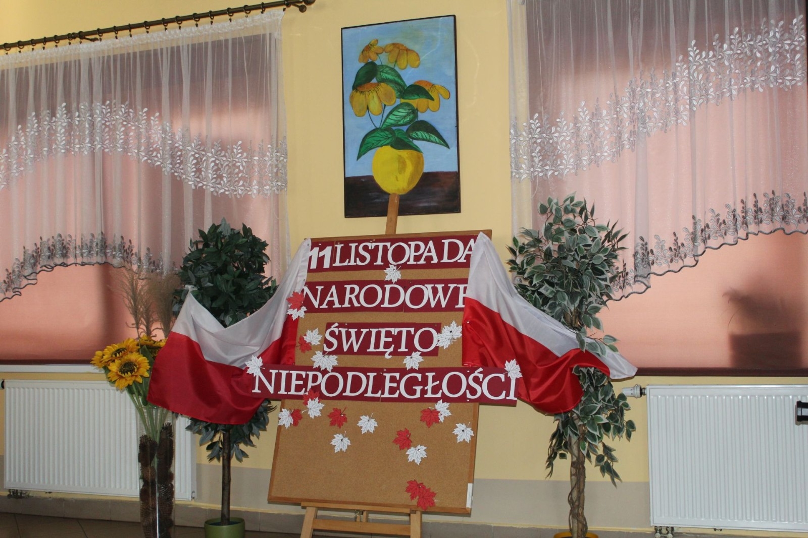 Tablica na Święto Niepodległości