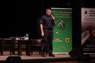 Wystąpienie przedstawiciela policji