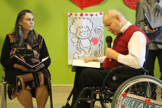 Uczestnicy spotkania walentynkowego