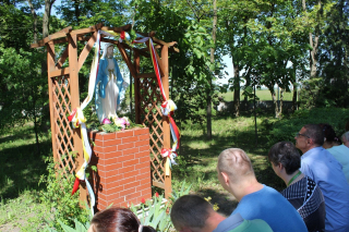 Nabożeństwo majowe w DPS