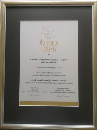 Dyplom Bonum Homini